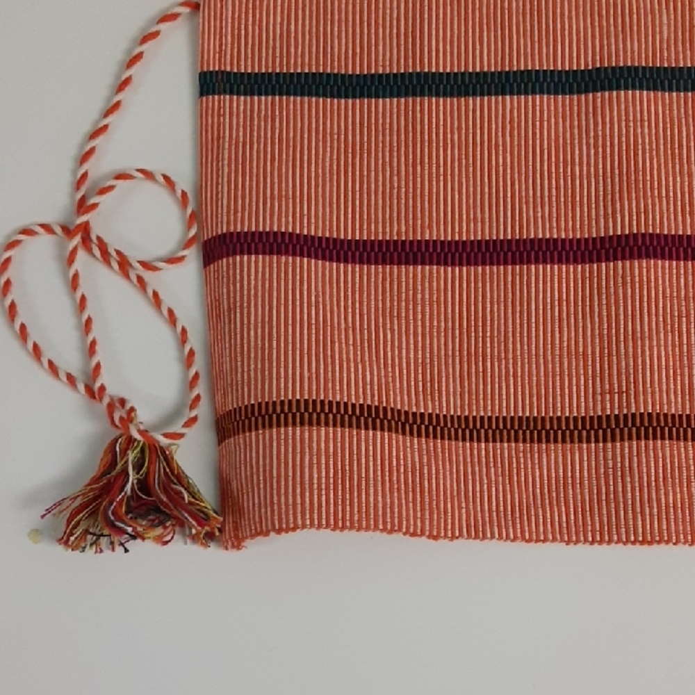 Crate & Barrel, Fiesta Color Striped Placemats, Set of 6, Cotton, 14" x 19"
